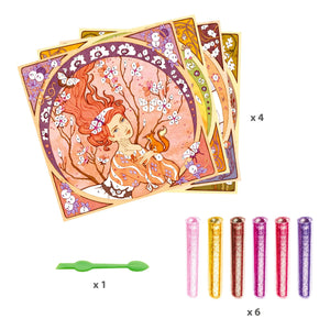 Djeco - Glitter Board Aktivite Kiti