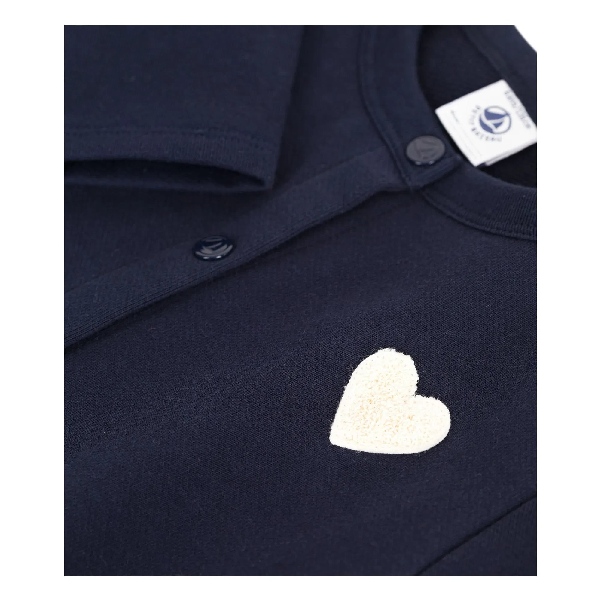 Petit Bateau - Organic Cotton Heart Vest | Navy
