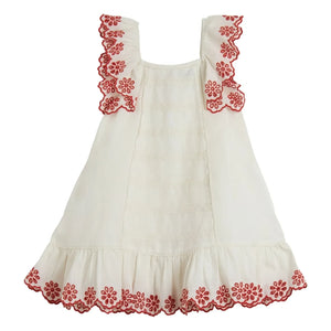 Stella McCartney Kids - İşlemeli elbise | Fildişi
