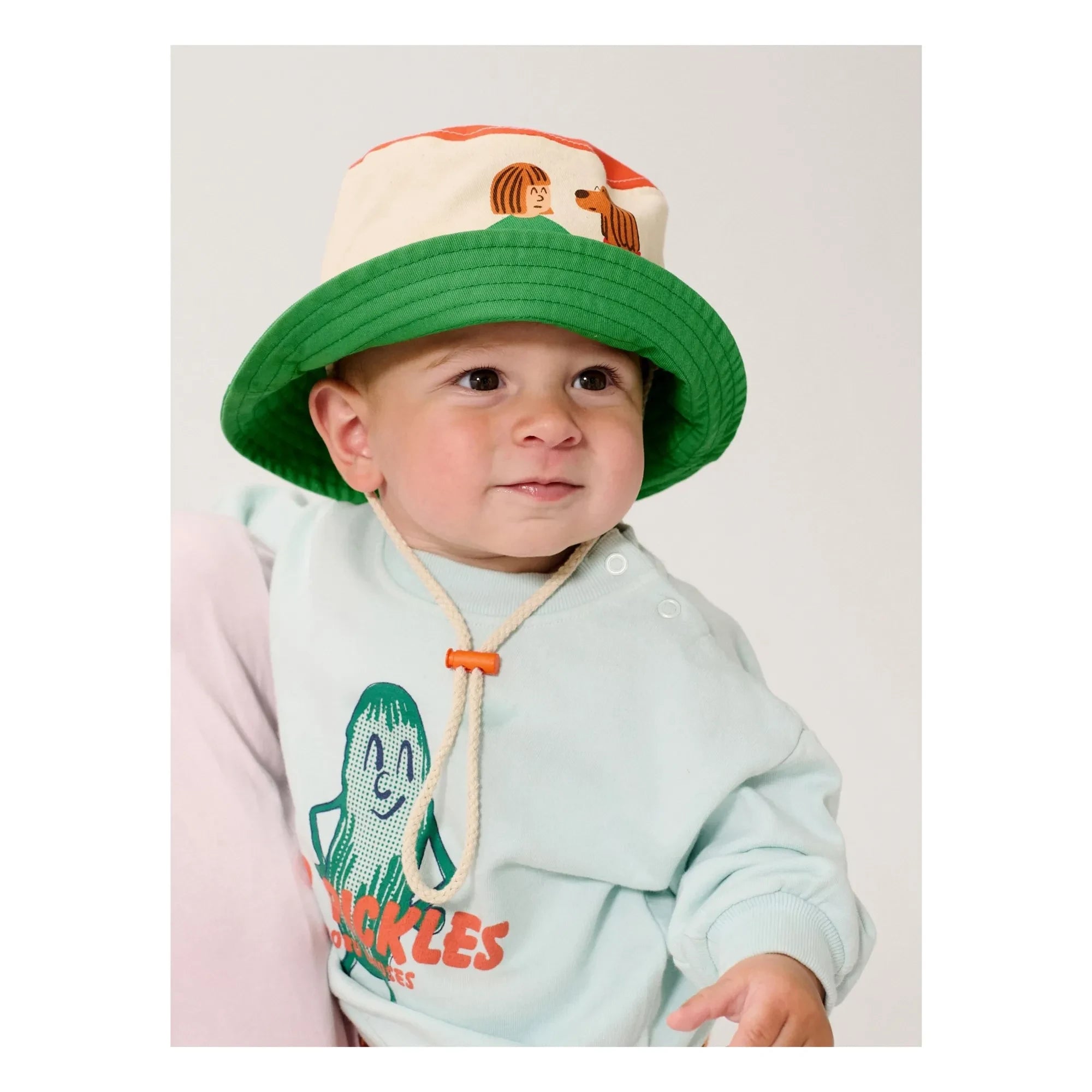 Bobo Choses - Mr. Pickles Organic Cotton Baby Sweatshirt | Light Blue