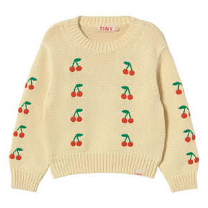 Tinycottons - Cherry Sweater | Light Yellow