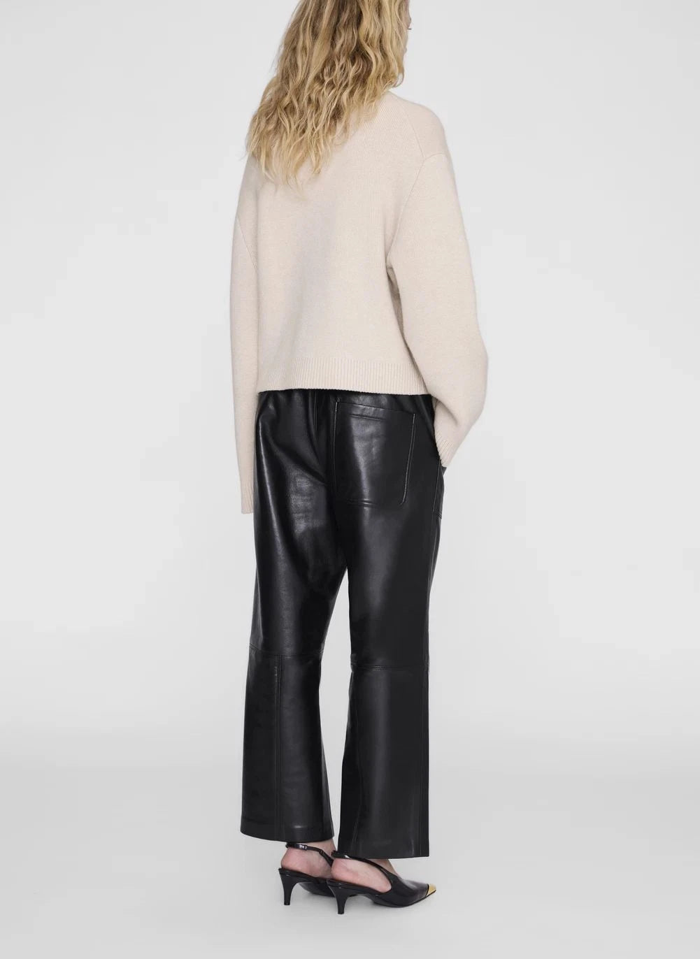 Anine Bing - Billy Leather Pants | Black