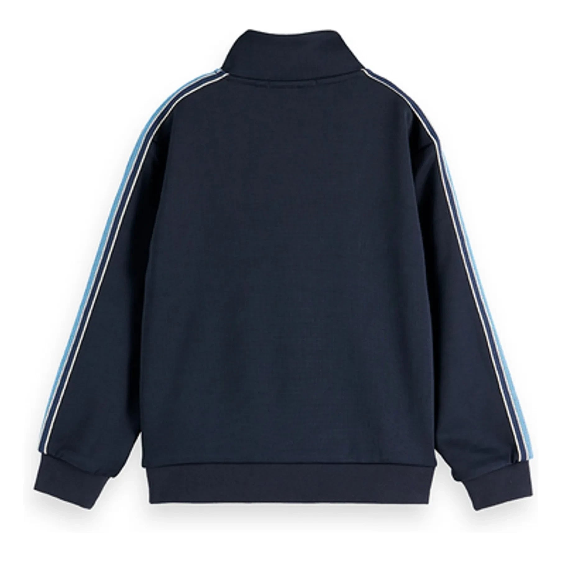 Scotch & Soda - Striped Zip-up Sweatshirt | Navy Blue