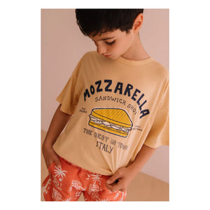 We Are Kids - Dylan Mozzarella Organic Cotton T-shirt | Beige
