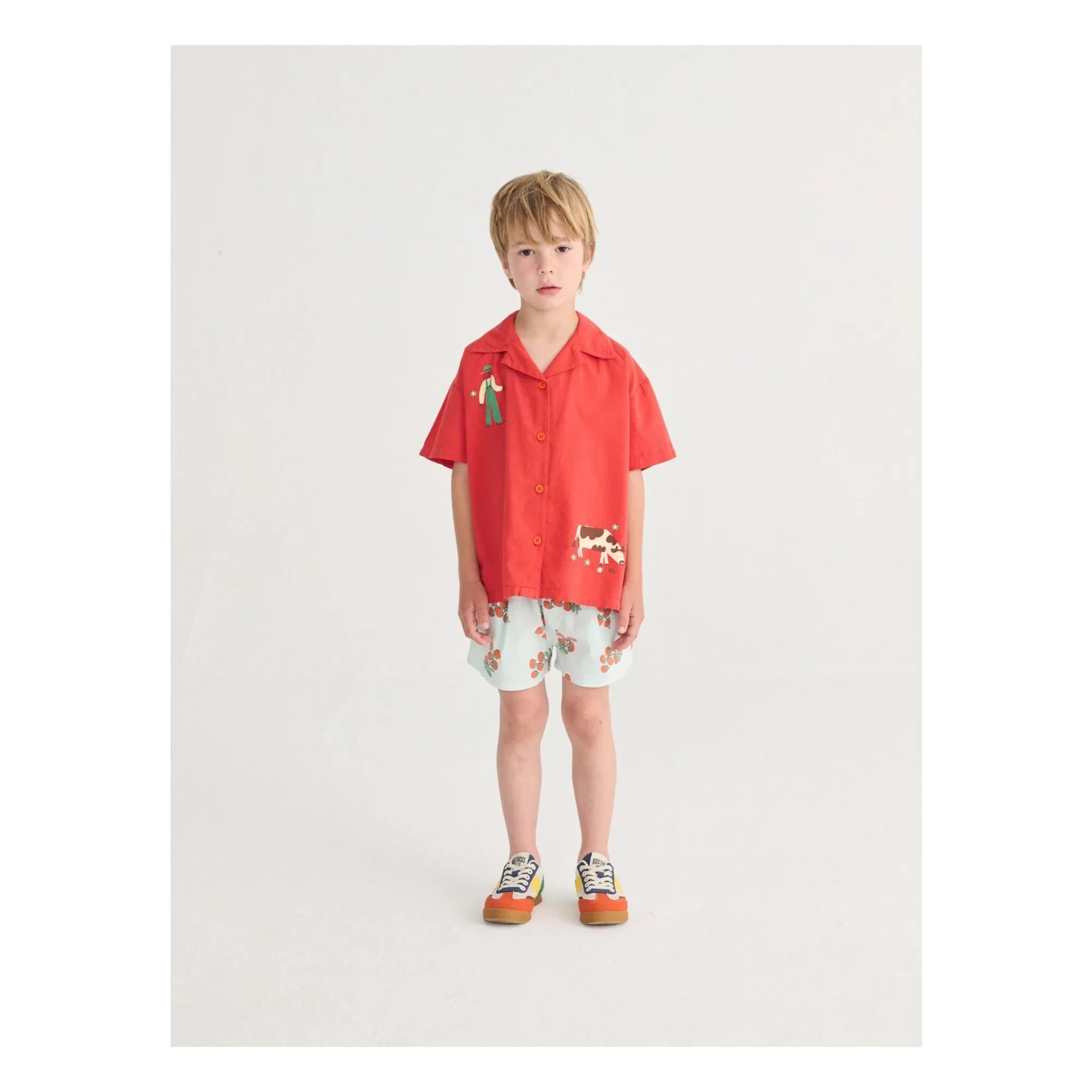Bobo Choses - Organic Cotton Tomato Shorts | Light Blue