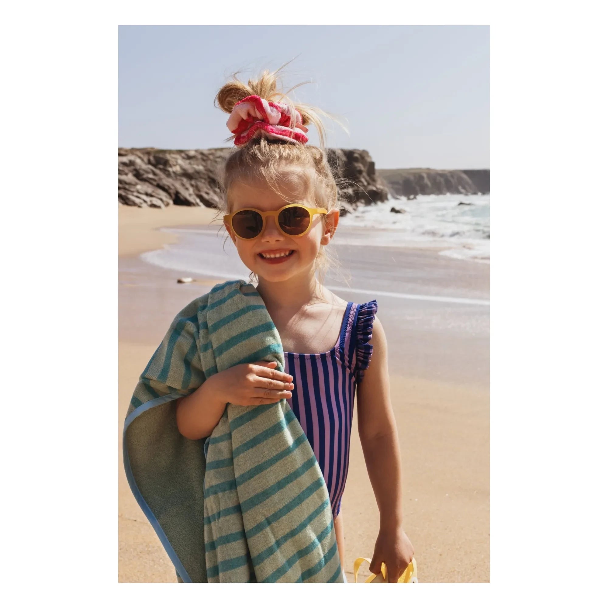 Jera Mini - Striped Beach Towel | Green