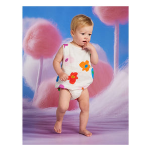 Halcyon Nights - Floral Romper | Cream
