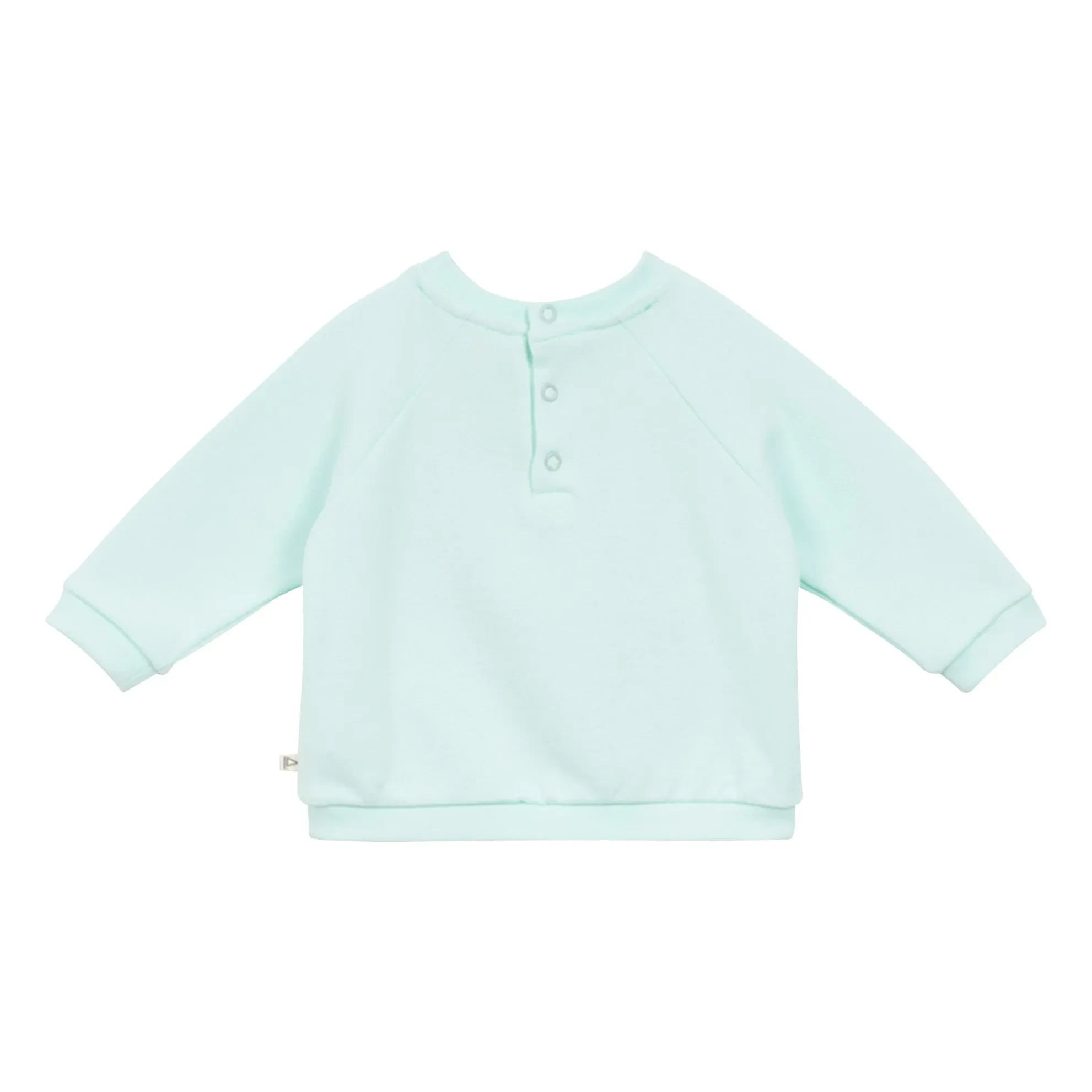 Arsène et Les Pipelettes - Sweat Car Organic Cotton Baby | Turquoise