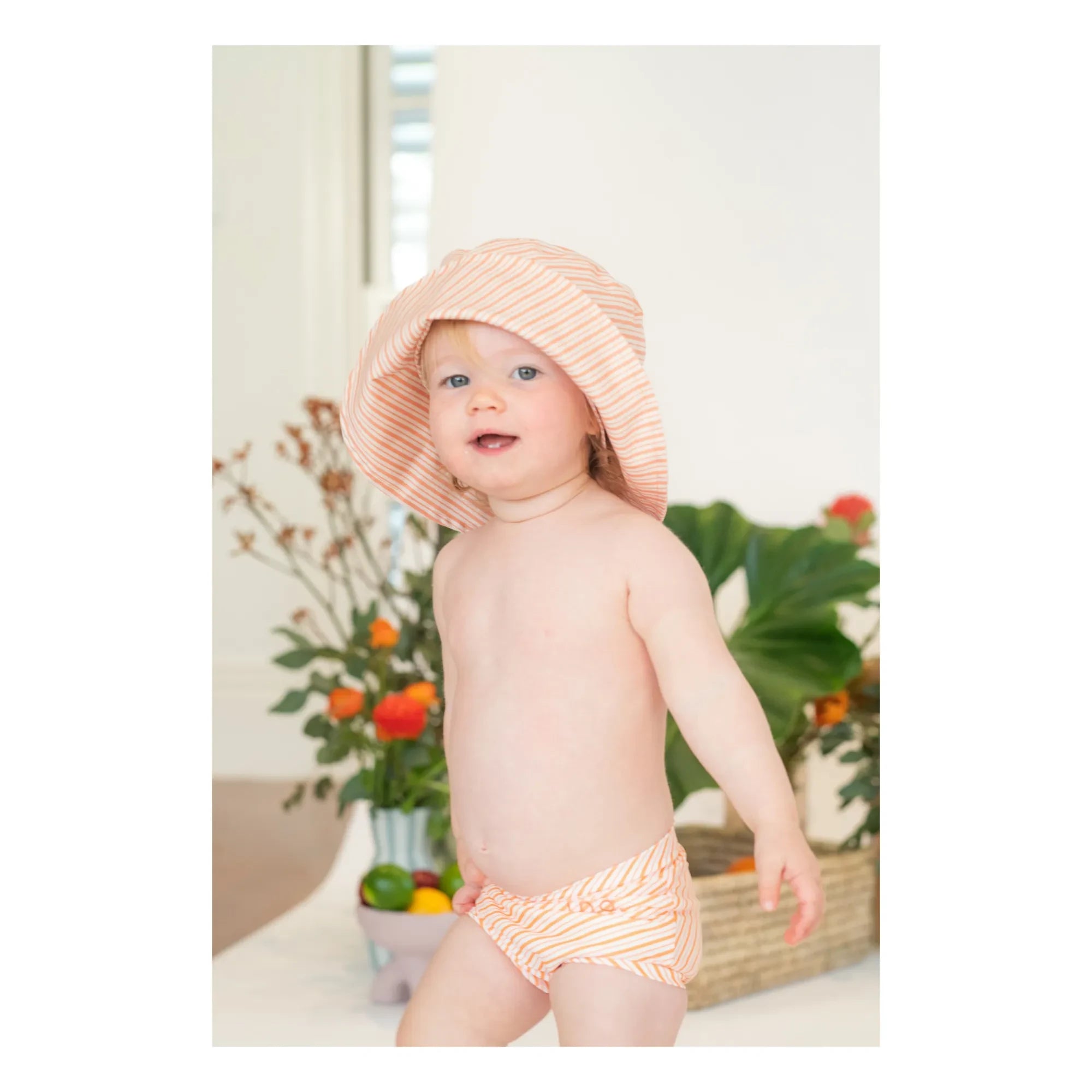 Ina Swim - Striped Bob Carrier | Coral