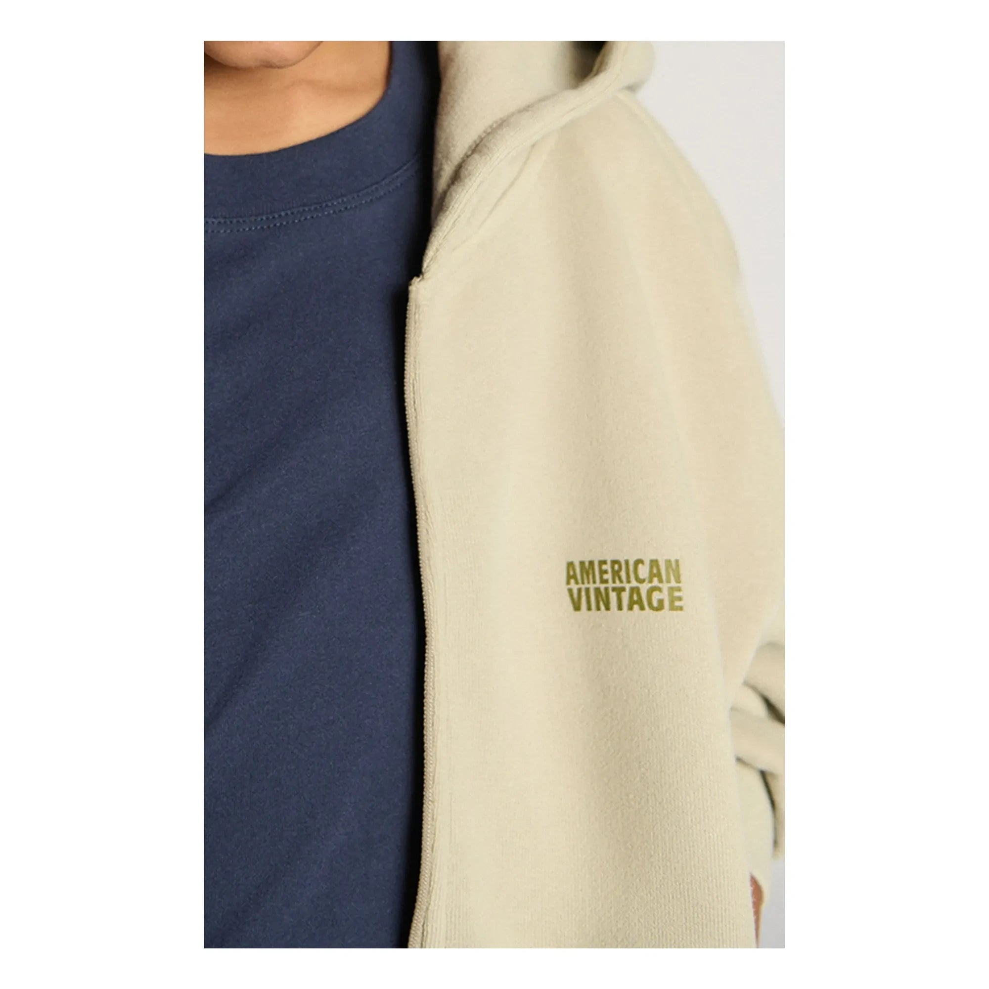 American Vintage - Izubird zip-up sweatshirt | Light Gray