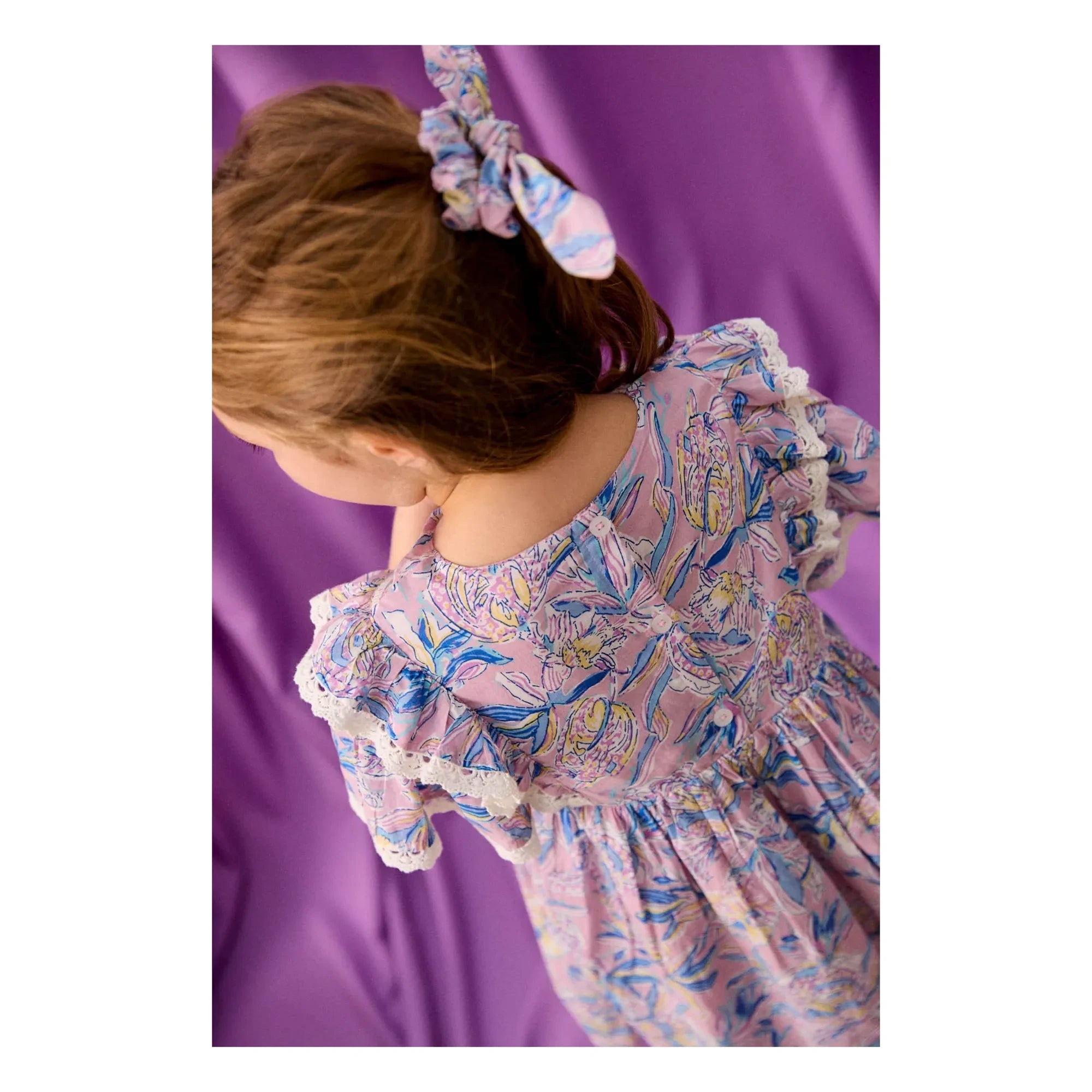 Louise Misha - Chouchou Chloe Floral Recycled Fibers | Pink