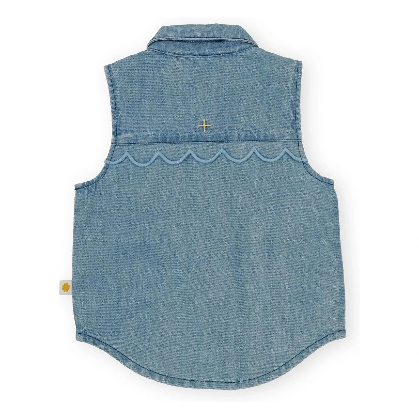 Goldie + Ace - Sleeveless Chambray Vest | Blue