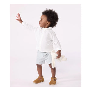 Petit Bateau - Baptism Organic Cotton Shirt | White