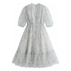 C'era Una Volta - Donna Fleurie Dress | Gray Blue