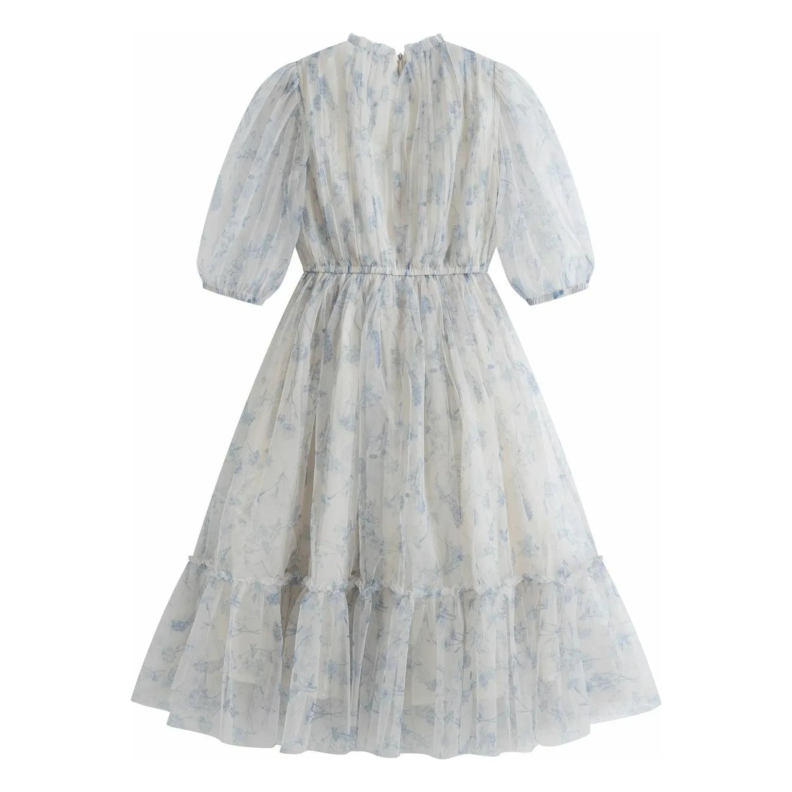 C'era Una Volta - Donna Fleurie Dress | Gray Blue