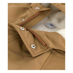 Petit Bateau - Düz Uzun Parka | Kahverengi