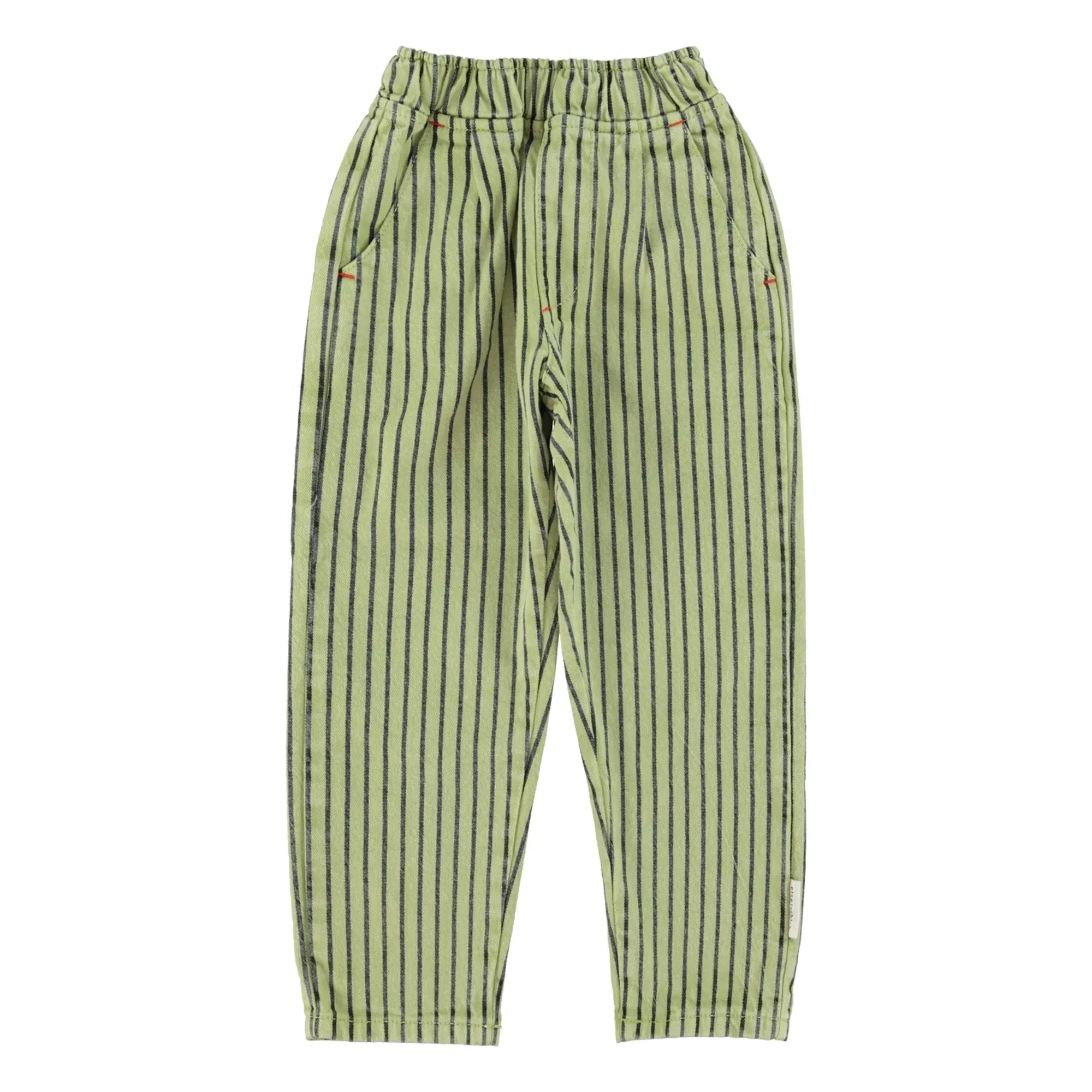 Piupiuchick - Striped Denim | Green