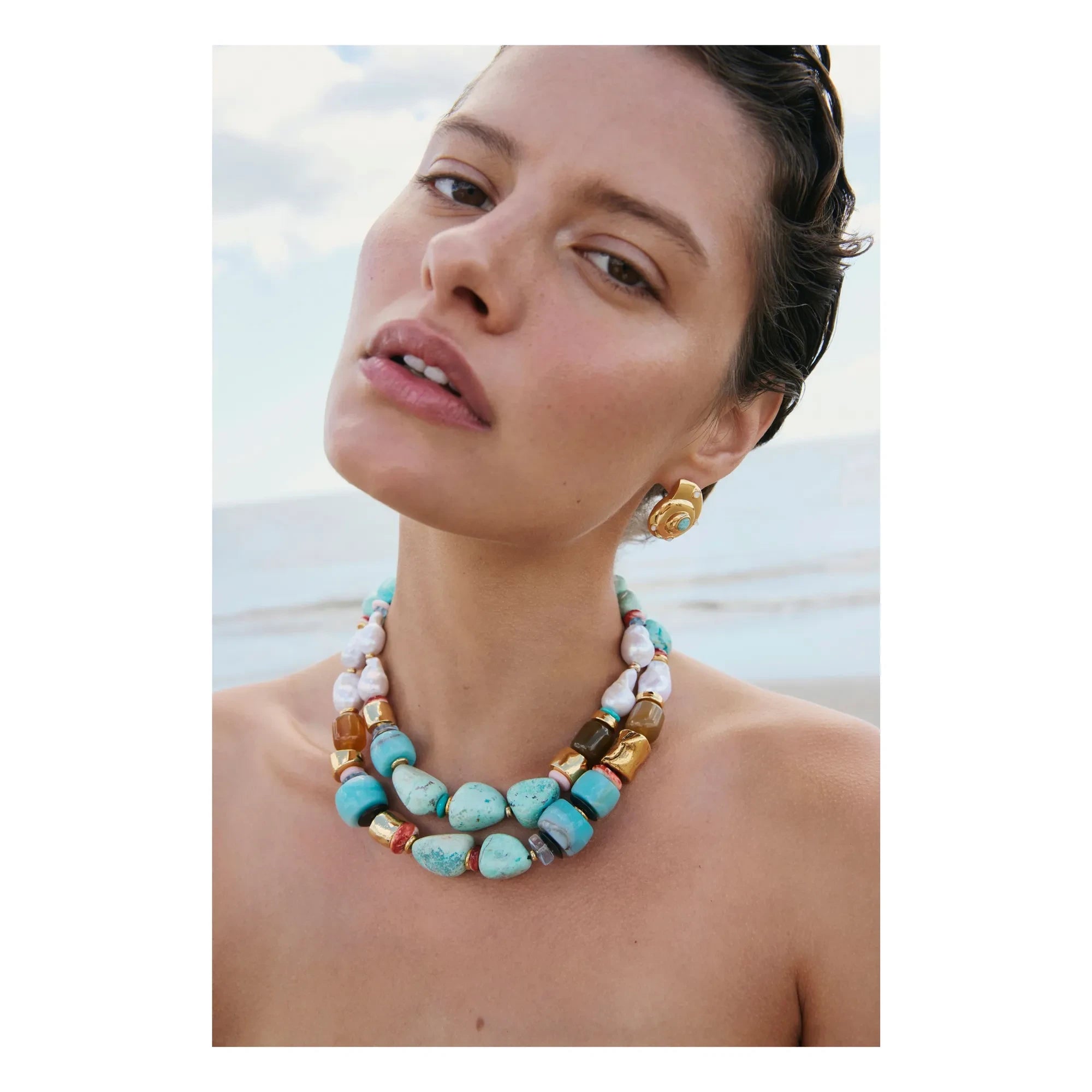 Lizzie Fortunato - Nautilus Earrings | Gold