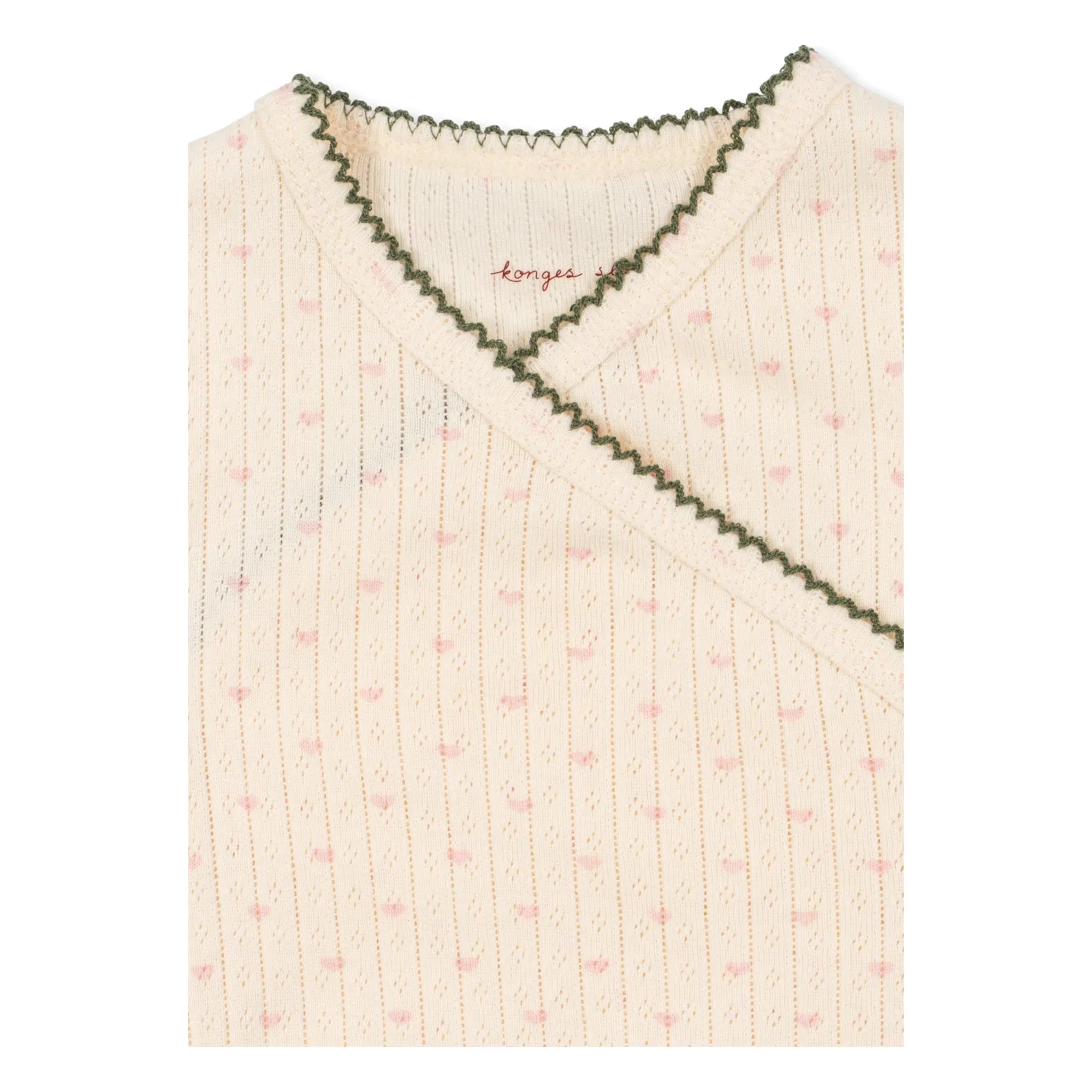 Konges Sløjd - Minnie heart romper Organic cotton | Ecru