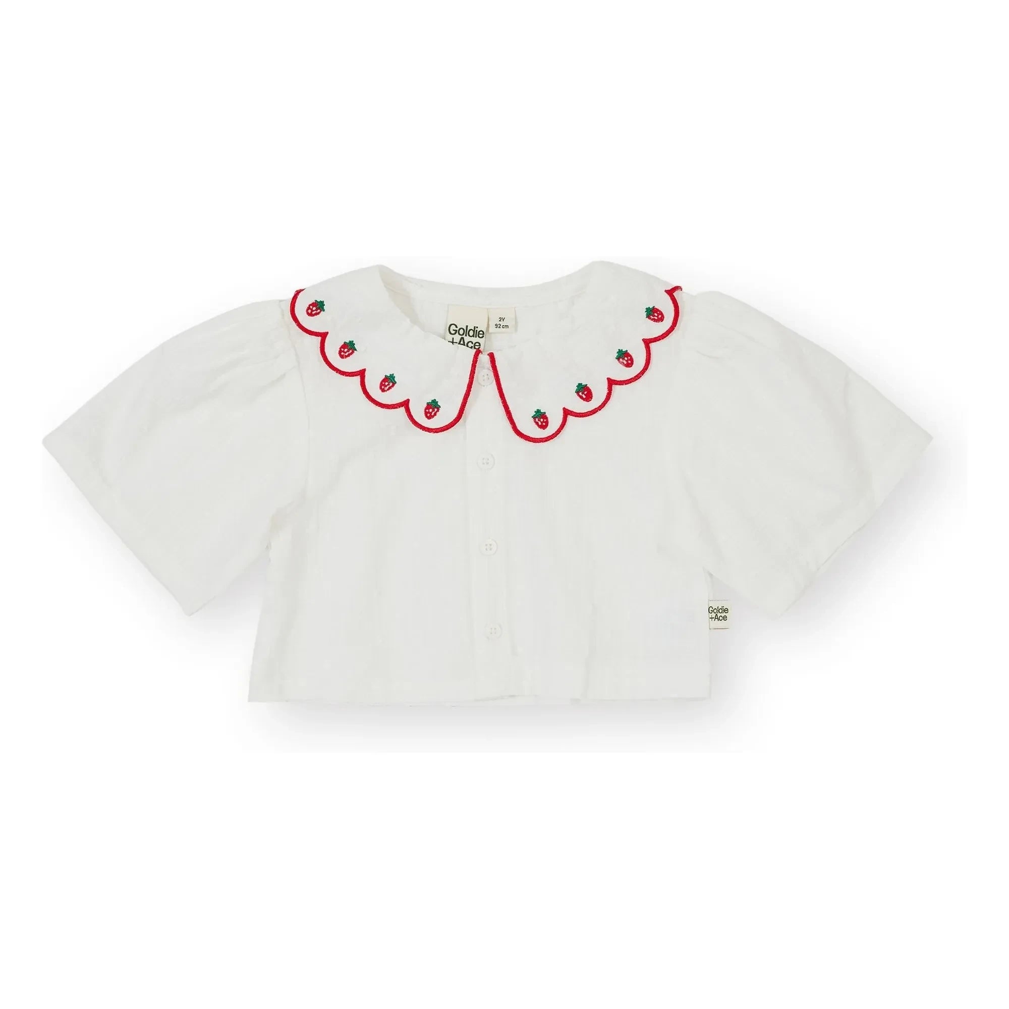 Goldie + Ace - Strawberry Crop Blouse | Ivory