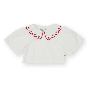 Goldie + Ace - Strawberry Crop Blouse | Ivory
