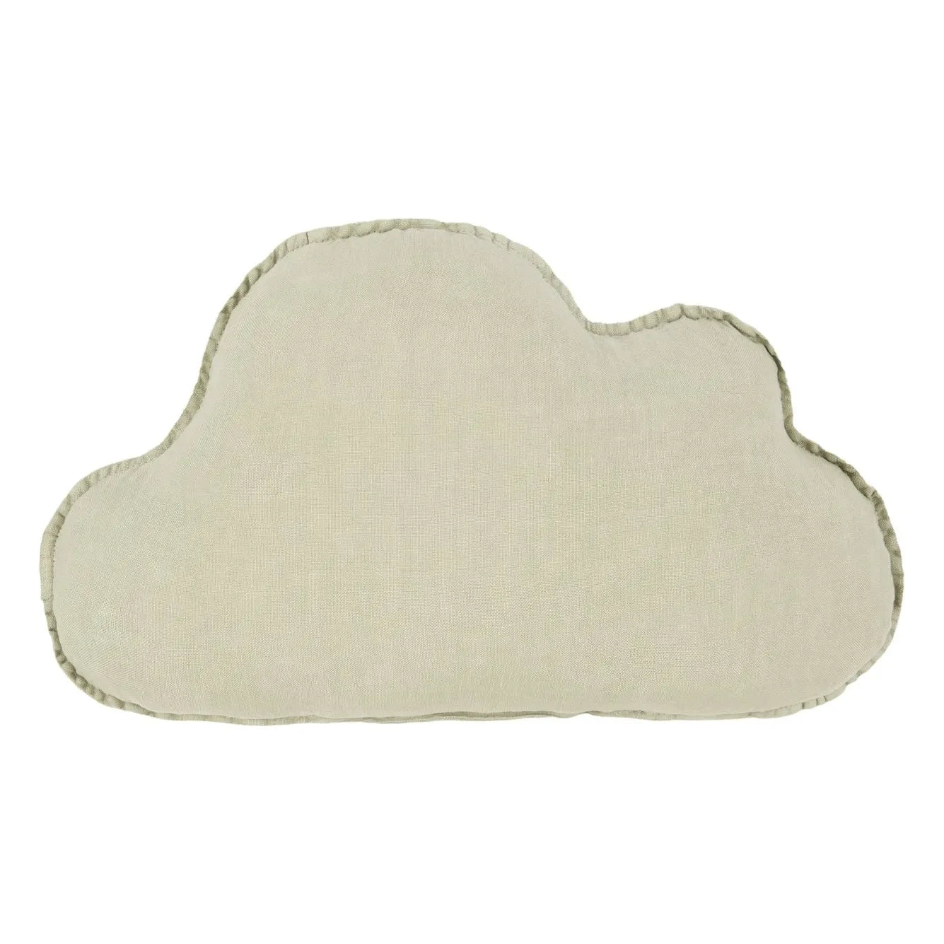 Nobodinoz - Nuage Cushion - French Linen | Matcha Green