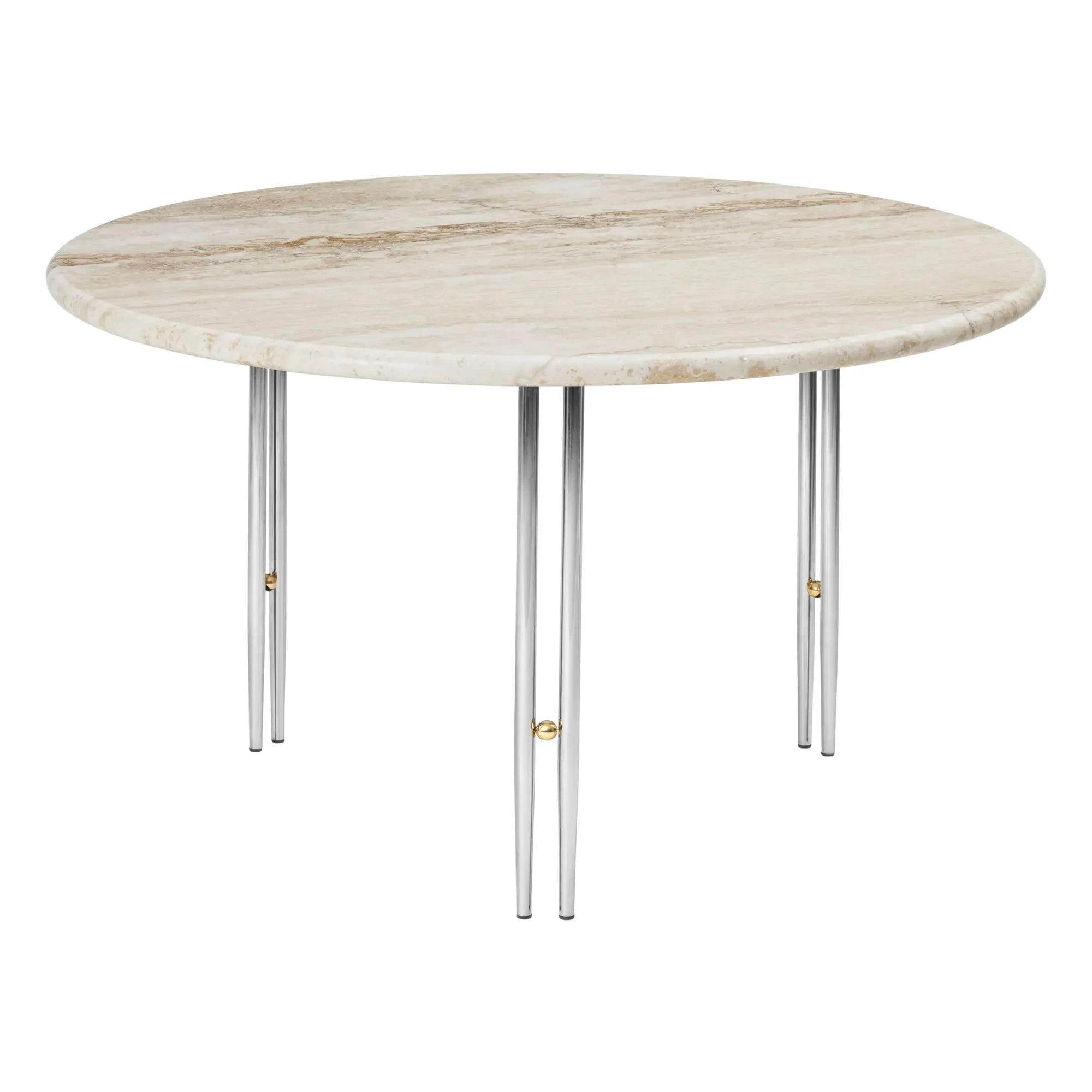 Gubi - IOI Side Table with Chrome Base, 70 cm, GamFratesi | Chrome