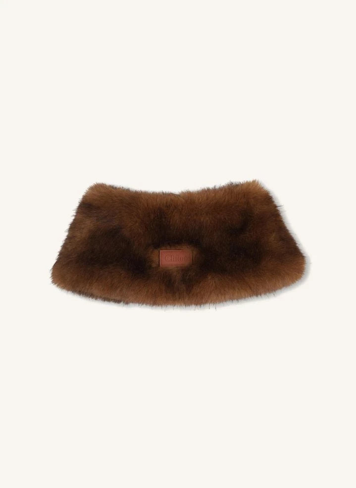 Chloé - Çıkarılabilir polar yaka | Camel