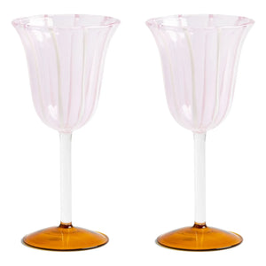 &Klevering - Home Wine Glasses - 2-Piece Set | Pink