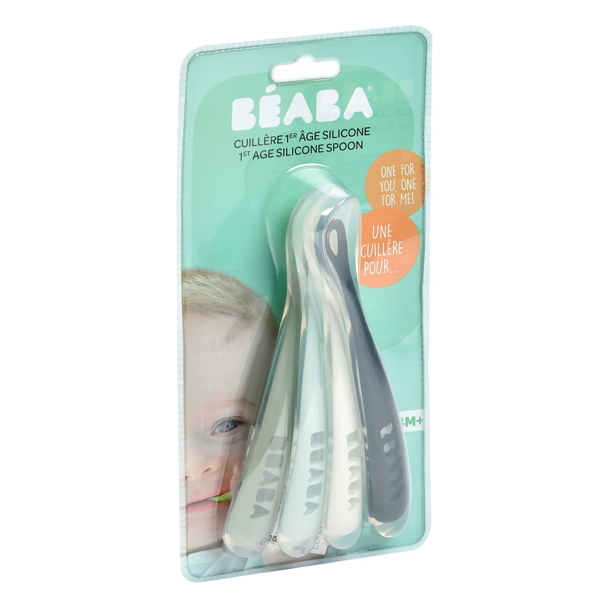 Béaba - Soft Silicone Baby Spoons - Set of 4