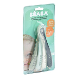 Béaba - Soft Silicone Baby Spoons - Set of 4