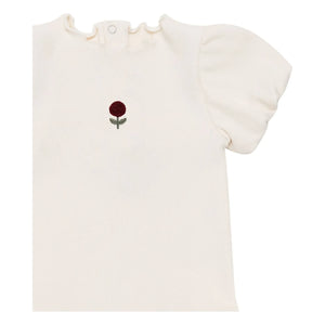 Donsje - Nowie Fleur Organic Cotton Bodysuit | Ecru