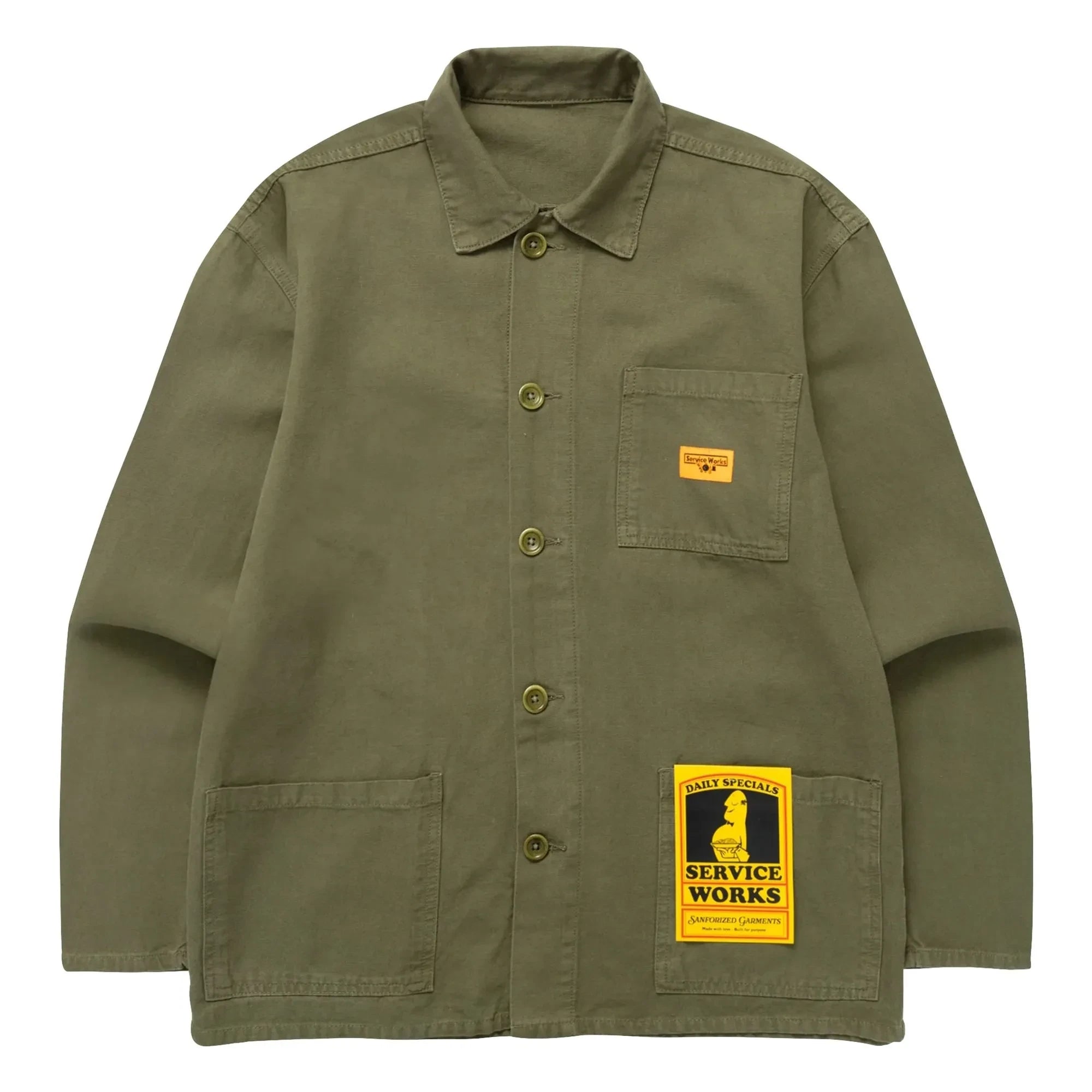 Service Works - Canvas Chore Overshirt | Khaki