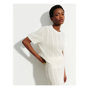 Bompard - Pointelle Cashmere & Silk Sweater | Natural