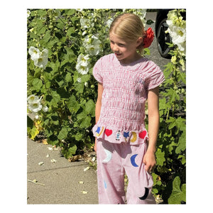 SISSEL EDELBO - Top Smocké Stripe - Kids Collection | Red