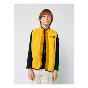 Bobo Choses - Sleeveless Double-Sided Recycled Fiber Jacket | Yellow