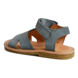 du Loua - Du Alfie Suede Sandals | Grey Blue