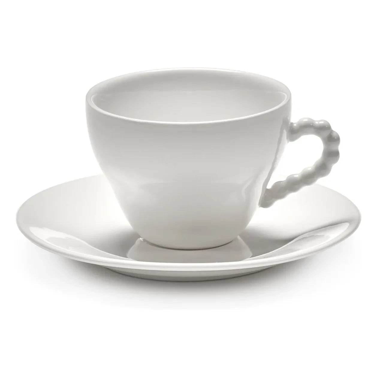 Serax - Perle Fine cups and saucers, Wouters & Hendrix - Set of 2 | White