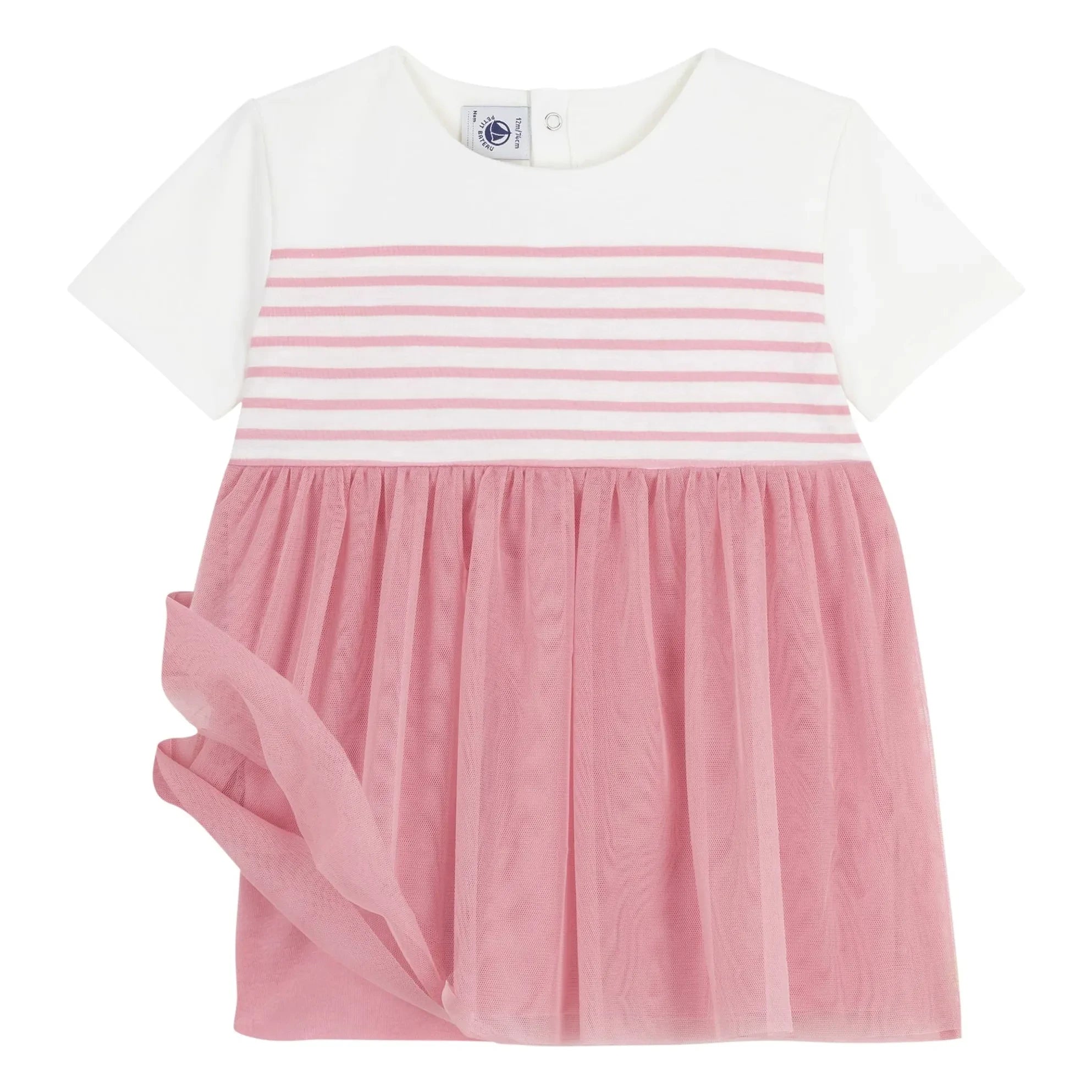 Petit Bateau - Organic Cotton Barlotta Dress | Pink