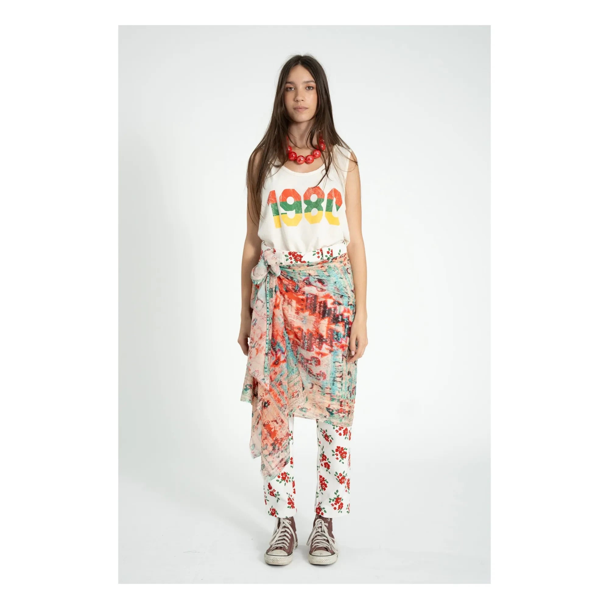 Sisters Department - Olivia Linen and Cotton Tank Top | Ecru