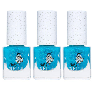 Miss Nella - Bright Blue Glitter Peel-Off Nail Polish
