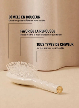 La Bonne Brosse - La Miracle Hair Brush No. 04 - Tangle Detangling and Massage | Cream