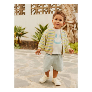 Molo - Denim Shine Organic Cotton Shorts | Light Blue