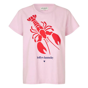 Lollys Laundry - Roma Lobster Cotton T-Shirt | Pink