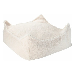 Wigiwama - Teddy Fabric Ottoman | Ecru
