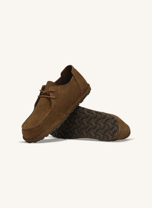BIRKENSTOCK - Utti Lace-up Suede Loafer | Dark Brown