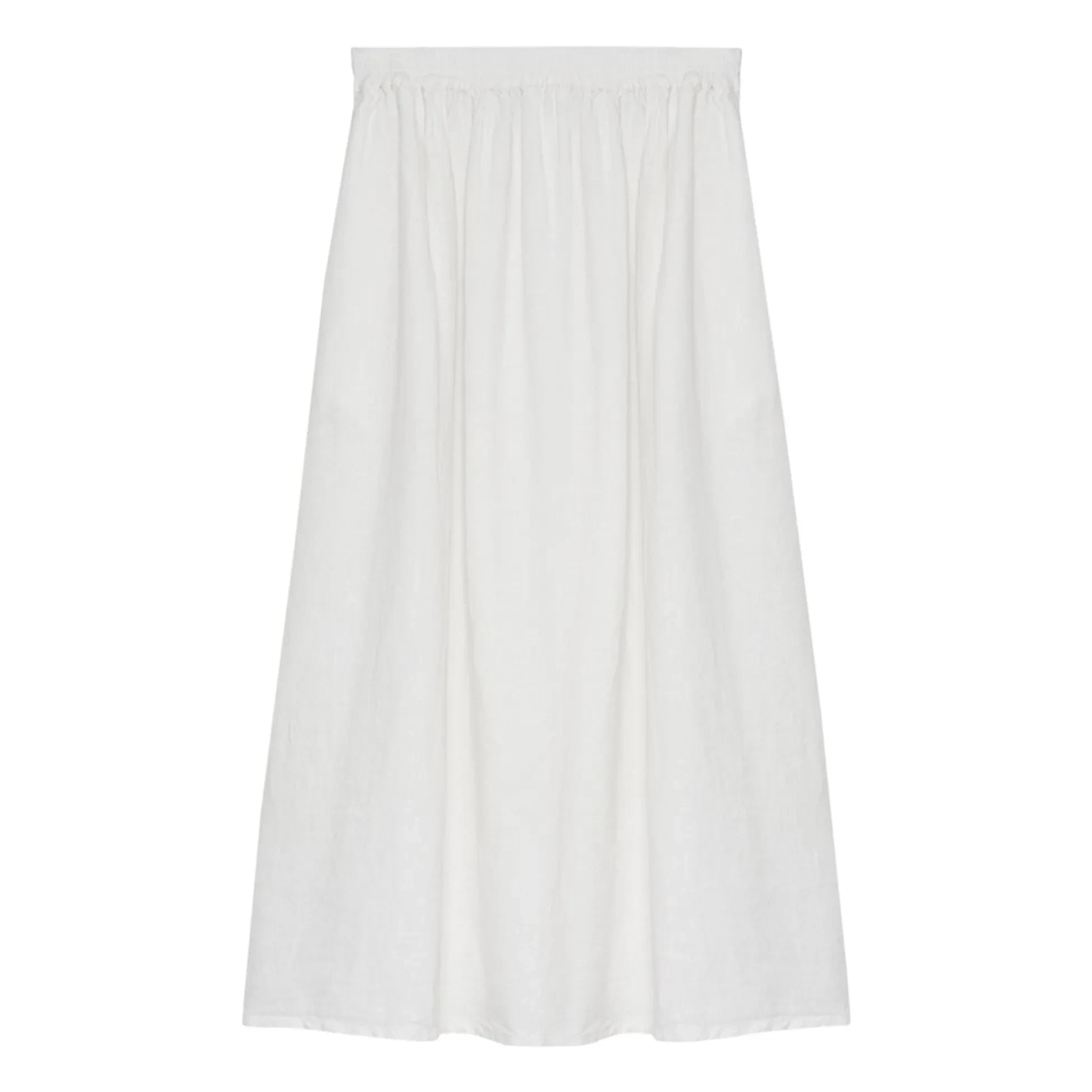 the new society - Melissa Linen Skirt | White