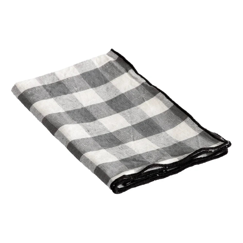 Maison de Vacances - Slate Vichy Bordon Napkins | Vichy Slate