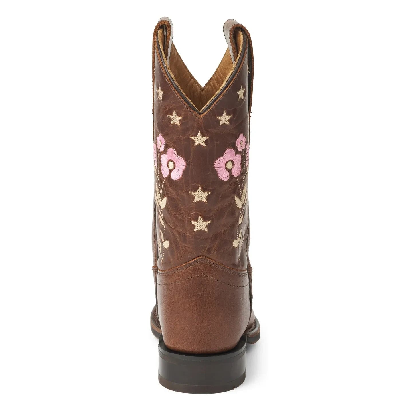Copenhagen Colors - Çiçek Desenli Kovboy Çizmeleri - Copenhagen Colors X Bootstock | Koyu Kahverengi