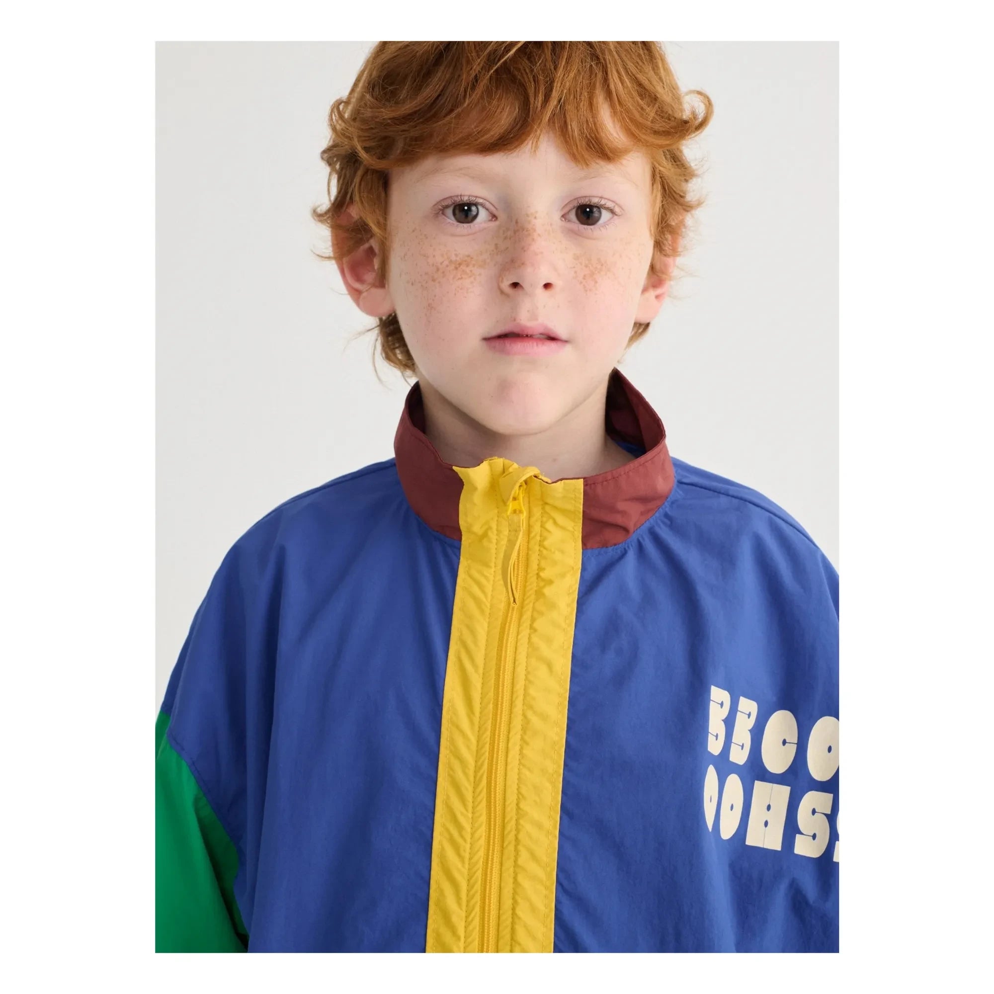 Bobo Choses - Color Block Recycled Fiber Tracksuit Jacket | Blue